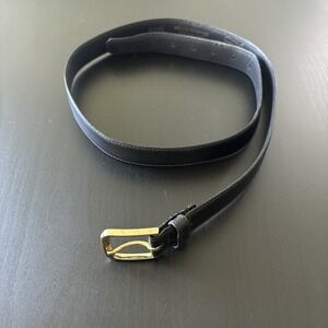 Vintage Mello Cowhide Belt Style 6145 Black USA Made SZ‎ 36 (40" Length) 1" Wide